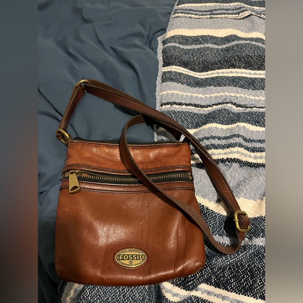 Fossil leather purse